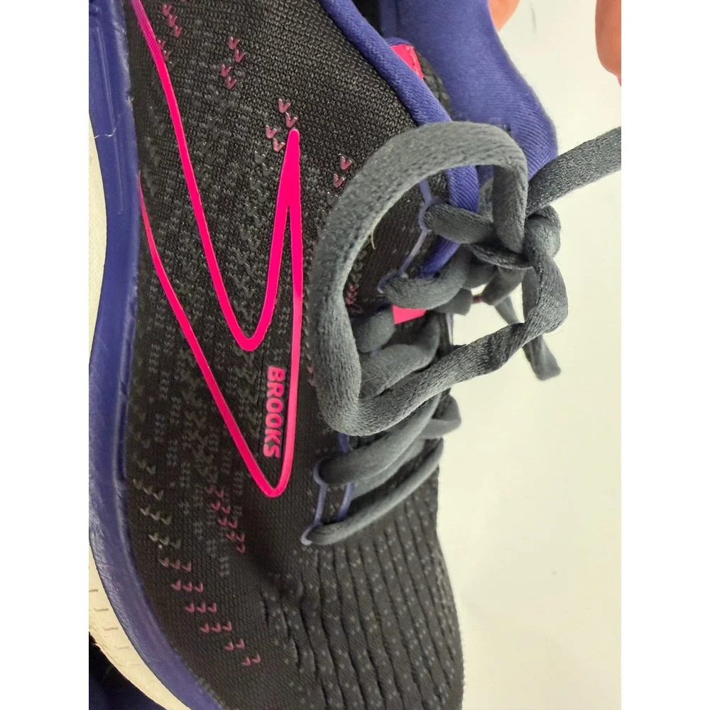 Brooks Athletic Black Pink Glycerin 19 Neutral Running Shoes  7.5